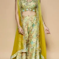 Yellow Lehenga indian look sharara set
