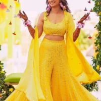 Beautiful Yellow Lehenga special haldi outfit