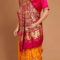 Women Banarasi Silk Saree with blouse