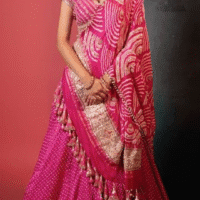 Rajasthani Beautiful ways Dasigners Bandhani Lehenga