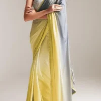 Indiana look Haldi special outfit in saree